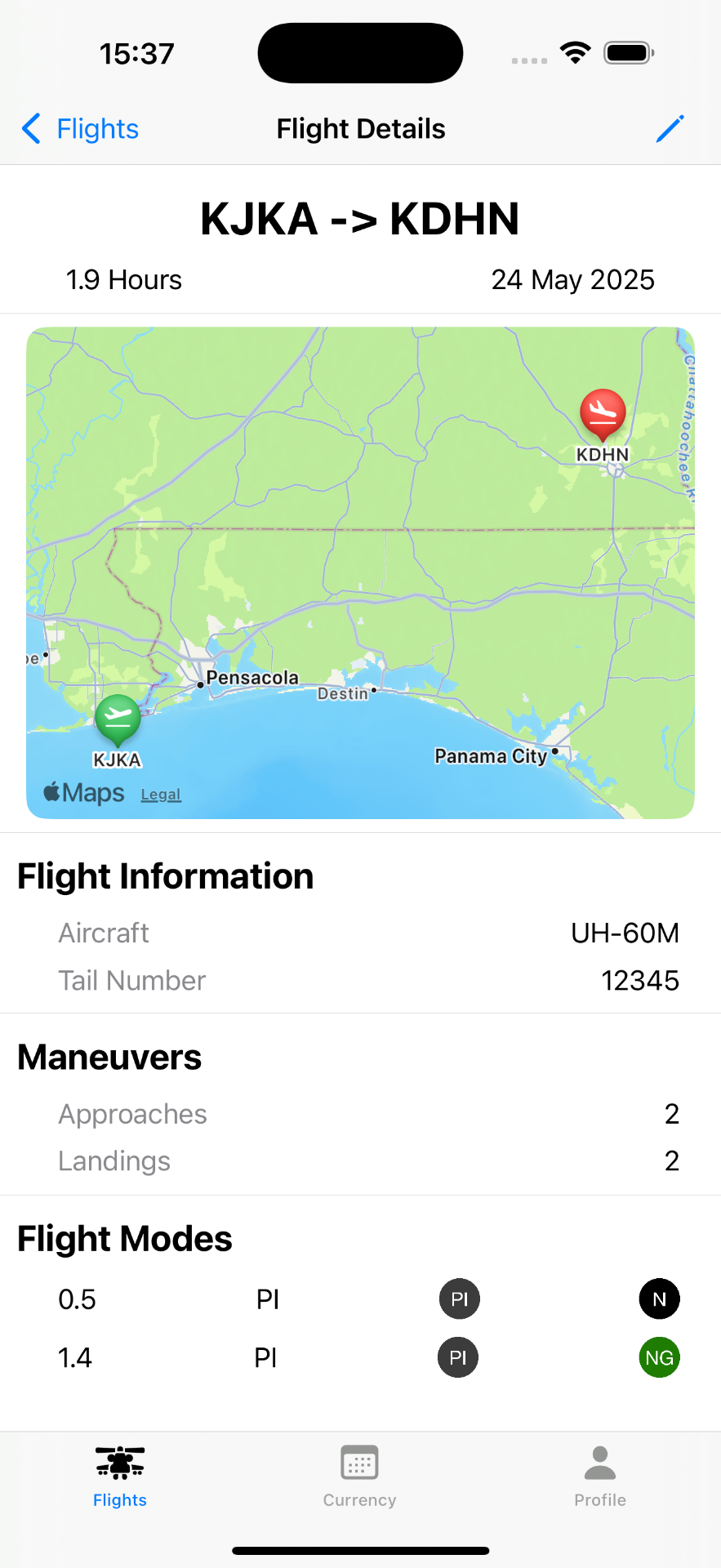 Detailed Flight Information
